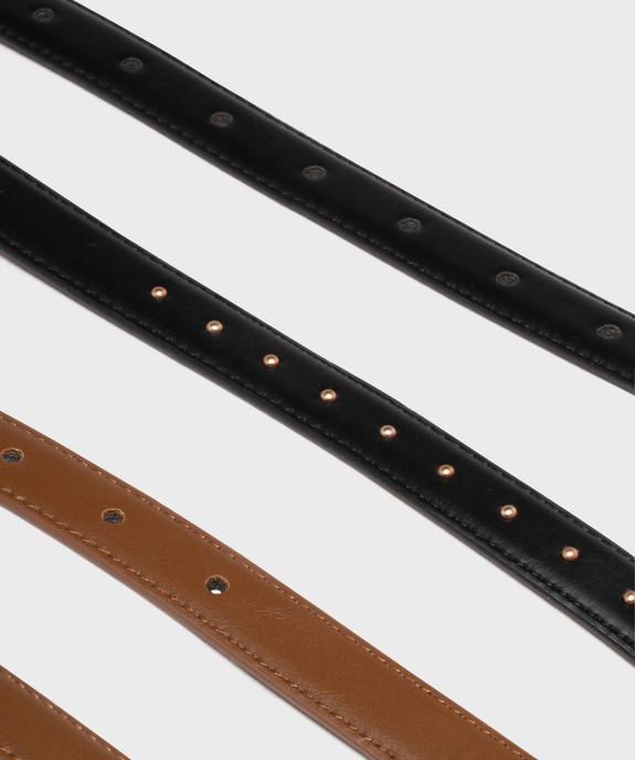 Ceinture fine femme (lot de 2) vue3 - GEMO (ACCESS) - GEMO