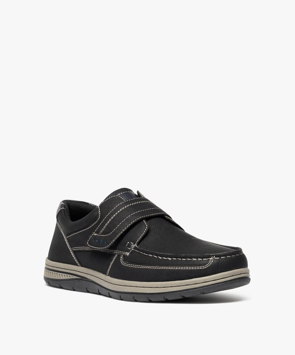 Chaussures bateau homme confort fermeture scratch vue8 - G'FLEX - GEMO