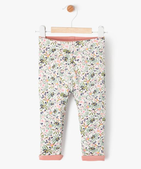 Legging réversible bébé fille - LuluCastagnette vue2 - LULU CASTAGNETTE GEMO FOR GOOD - GEMO