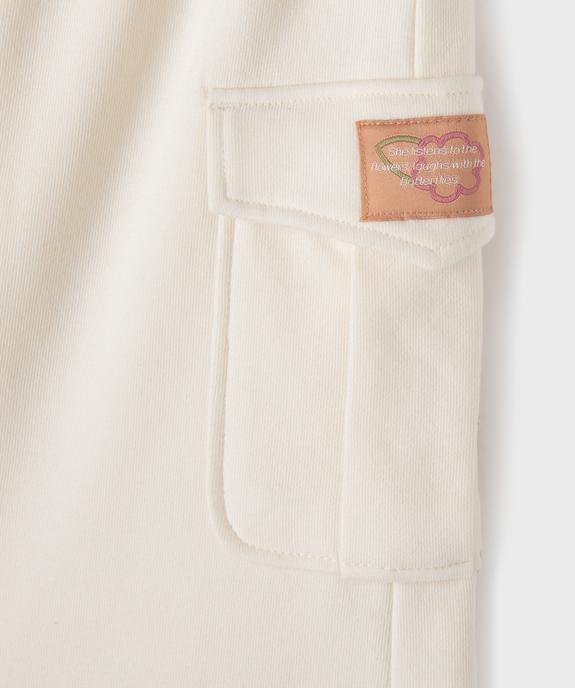 Jupe longue en maille sweat fille vue2 - GEMO 4G FILLE - GEMO