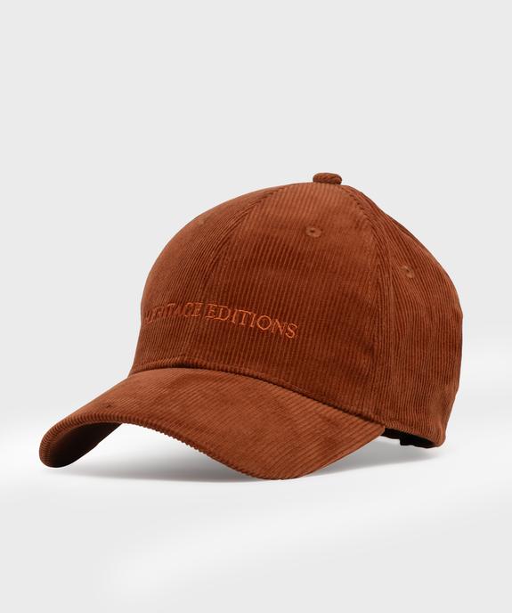 Casquette baseball en velours côtelée femme vue1 - GEMO (ACCESS) - GEMO