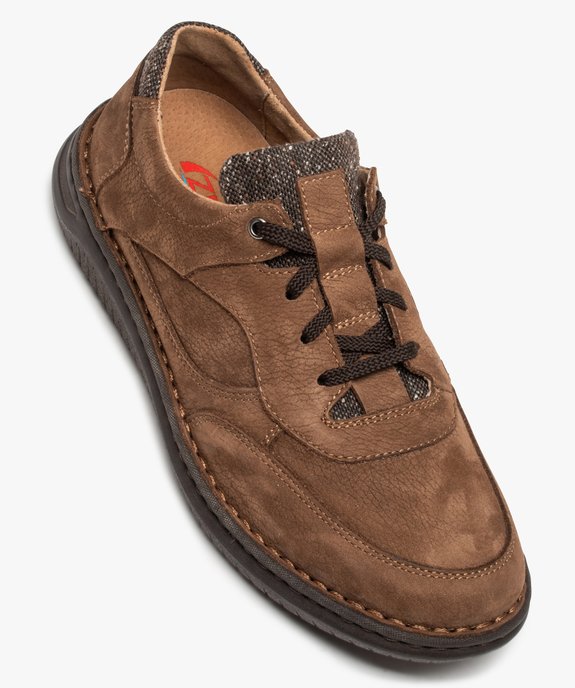 Derbies homme confort dessus cuir uni – Zen Air vue5 - ZEN AIR - GEMO