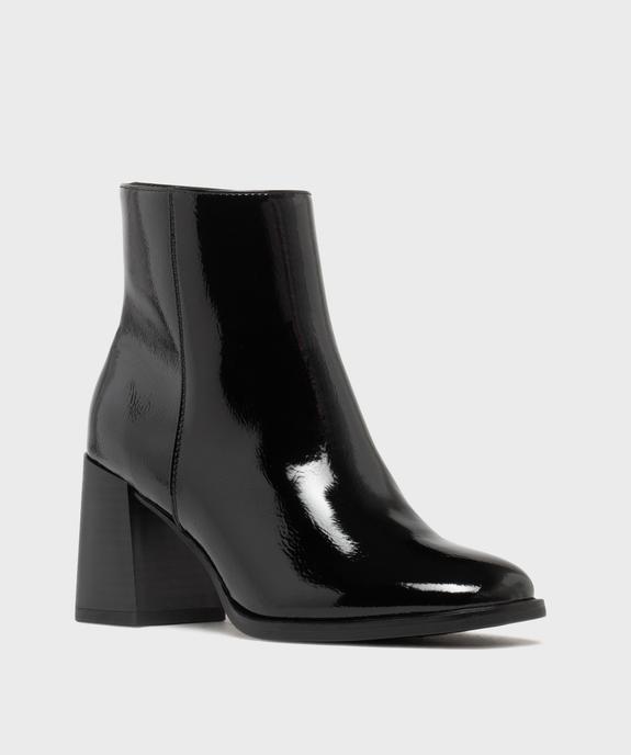Boots à talon large et bout carré femme vue9 - FOLLOW ME - GEMO