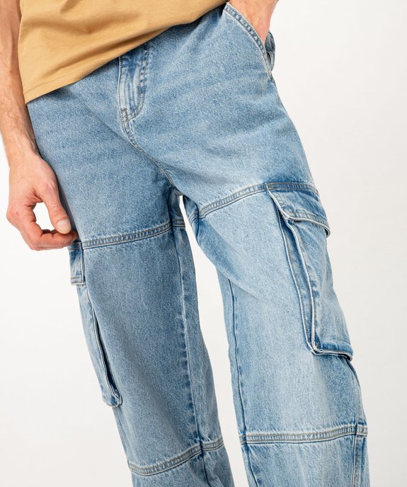 Jean large esprit cargo homme vue2 - GEMO 4G HOMME - GEMO
