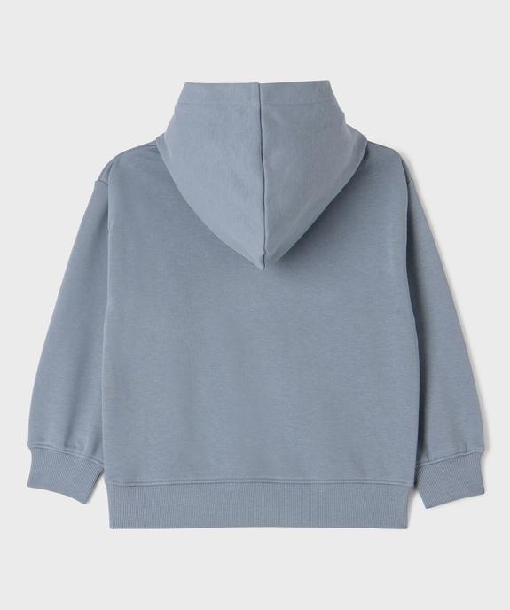 Sweat à capuche avec poche poitrine garçon vue3 - GEMO (ENFANT) - GEMO
