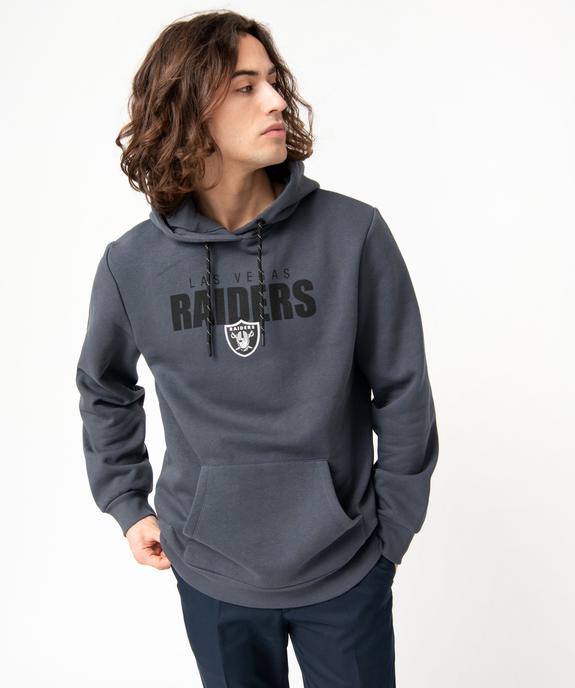 Sweat pour homme à capuche imprimé Raiders - NFL vue1 - NFL - GEMO