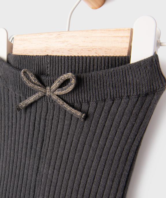 Pantalon en maille côtelée coupe flare bébé fille vue2 - GEMO(BEBE DEBT) - GEMO