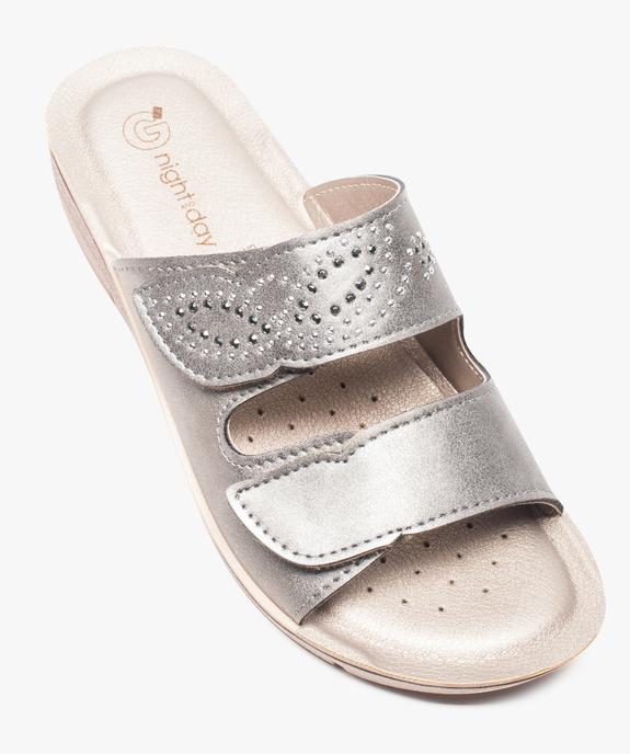 Mules confort strass et paillettes vue5 - GEMO (CONFORT) - GEMO