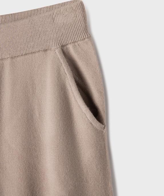 Pantalon ample en maille fluide fille vue3 - GEMO (JUNIOR) - GEMO