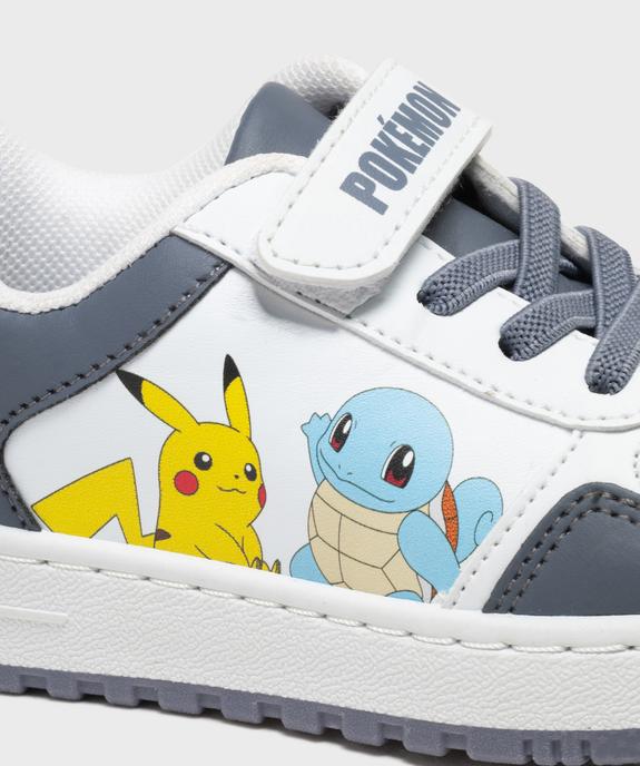 Baskets imprimées à lacets élastiques et bride scratch garçon - Pokémon vue6 - POKEMON - GEMO