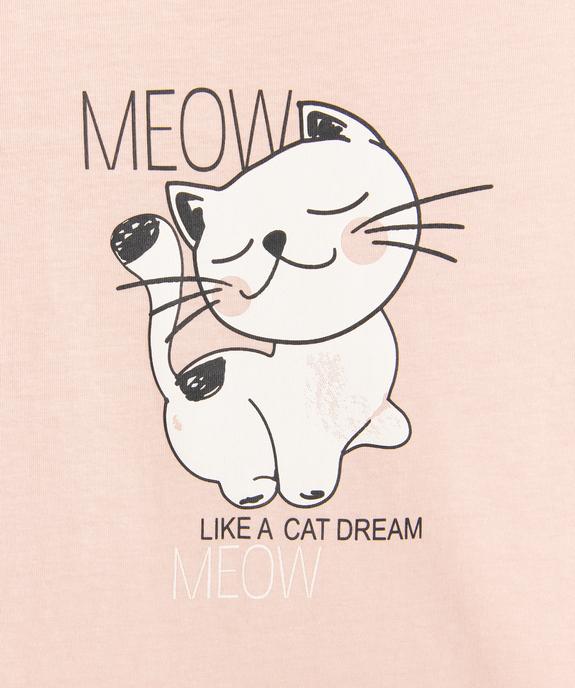 Tee-shirt à manches longues avec motif fille vue2 - GEMO (ENFANT) - GEMO