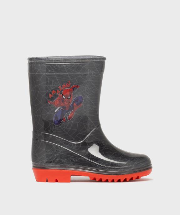 Bottes de pluie garçon à semelle contrastante - Spiderman vue7 - SPIDERMAN - GEMO