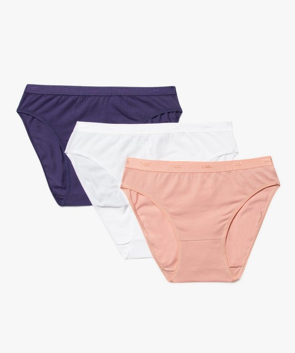 Culotte femme en coton stretch - Les Pockets de DIM (lot de 3) vue1 - DIM - GEMO