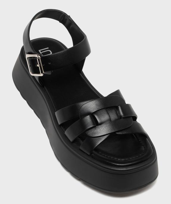 Sandales à brides sur semelle plateforme femme - 5 Miles vue5 - 5 MILES - GEMO