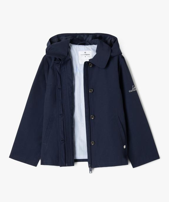 Trench à capuche en matière déperlante fille - LuluCastagnette vue3 - LULUCASTAGNETTE - GEMO
