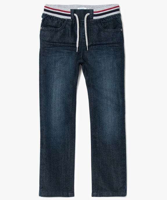 Jean Regulard brut taille élastiquée vue1 - GEMO (ENFANT) - GEMO