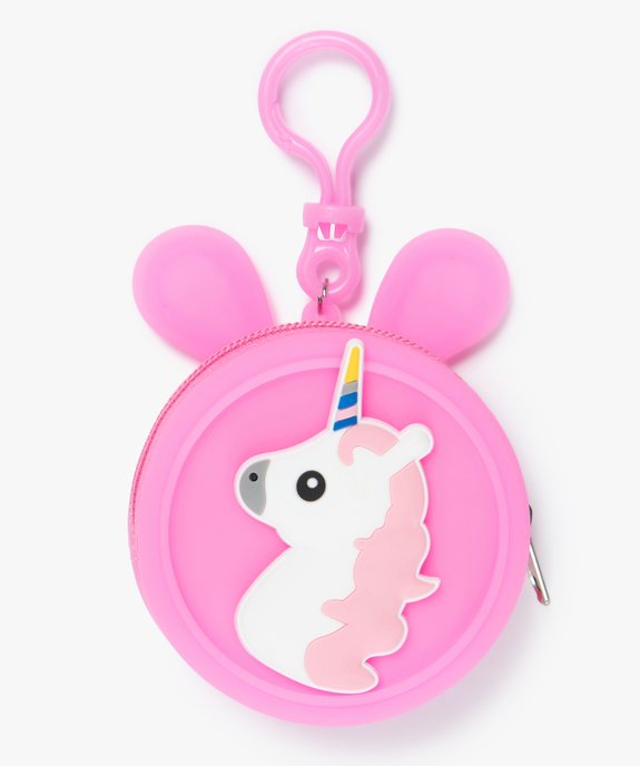 Porte-monnaie fille 2-en-1 motif licorne vue1 - GEMO (ENFANT) - GEMO