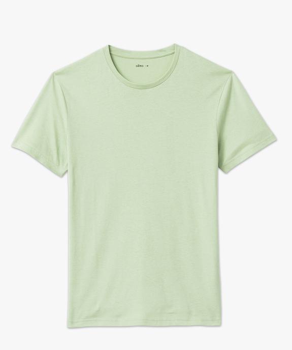Tee-shirt à manches courtes et col rond homme vue4 - GEMO 4G HOMME - GEMO