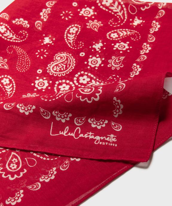 Foulard imprimé façon bandana femme - LuluCastagnette vue3 - LULU CASTAGNETT - GEMO