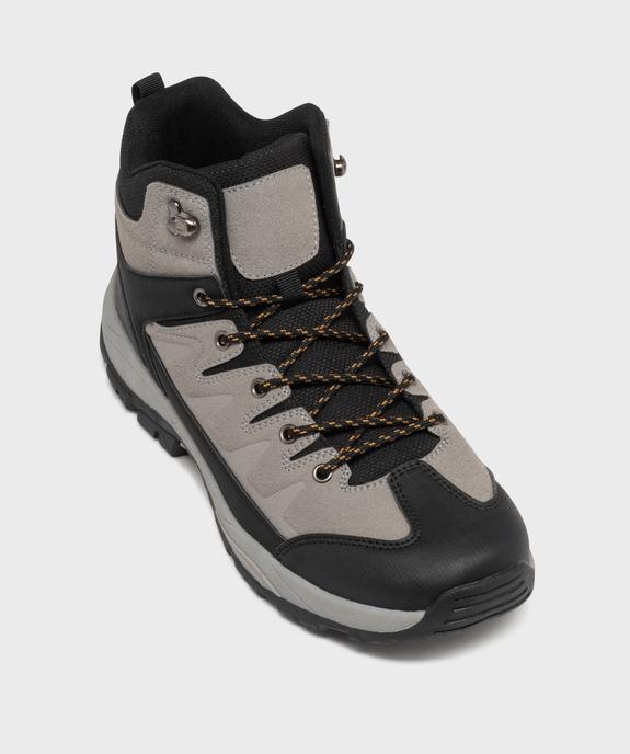 Chaussures de randonnée montantes à semelle crantée homme vue5 - 5 MILES - GEMO