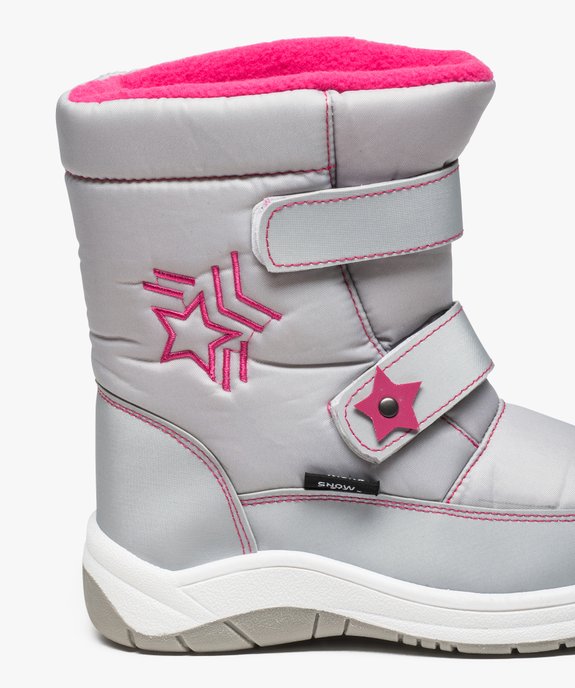 Bottes après-ski fille avec fermeture scratch vue6 - GEMO (EQUIPT) - GEMO