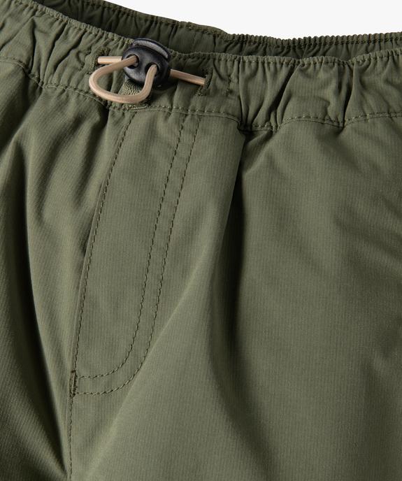 Pantalon parachute doublé à chevilles élastiquées garçon vue4 - GEMO (ENFANT) - GEMO