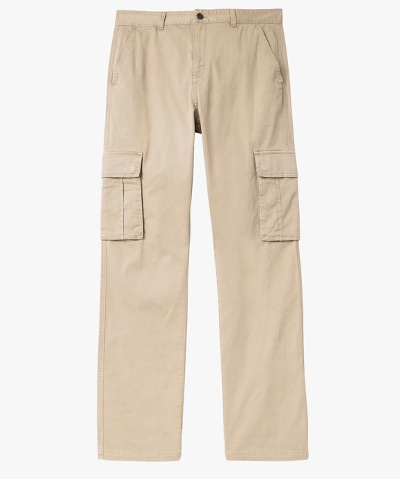 Pantalon cargo coupe regular homme vue4 - GEMO 4G HOMME - GEMO