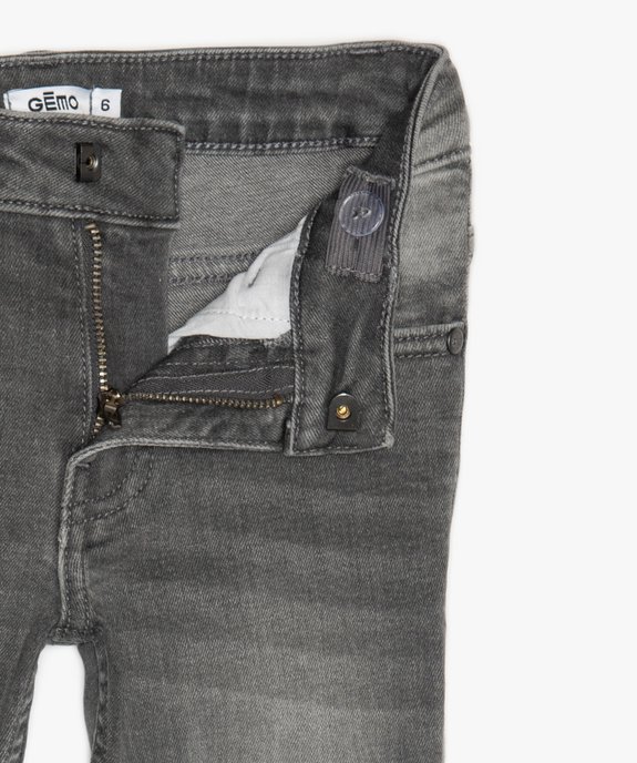 Jean garçon coupe slim à taille réglable vue2 - GEMO 4G GARCON - GEMO