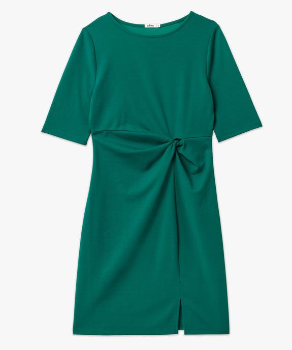 Robe à manches courtes avec effet noué femme vue4 - GEMO(FEMME PAP) - GEMO