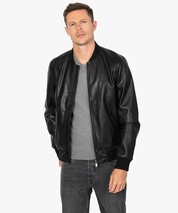 Blouson homme esprit teddy vue1 - GEMO (HOMME) - GEMO