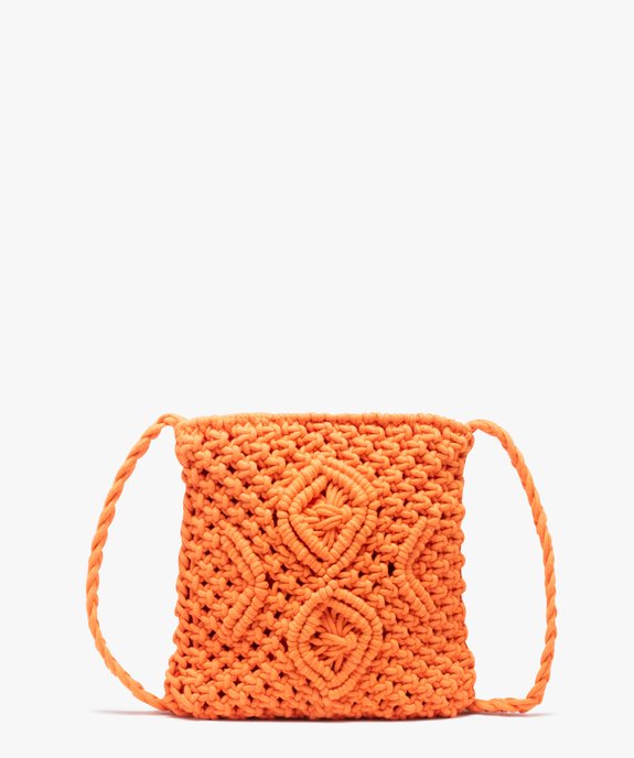 Sac bandoulière femme en maille tressée vue1 - GEMO (ACCESS) - GEMO