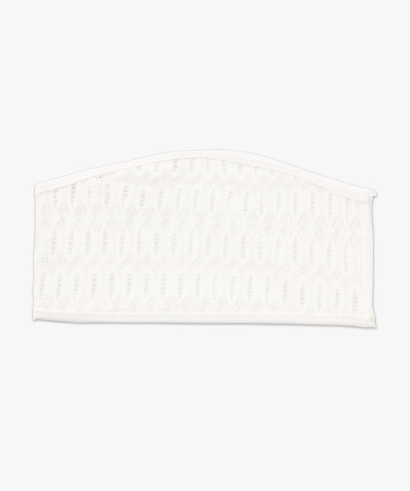 Soutien-gorge bandeau réversible sans armatures vue4 - GEMO 4G FEMME - GEMO