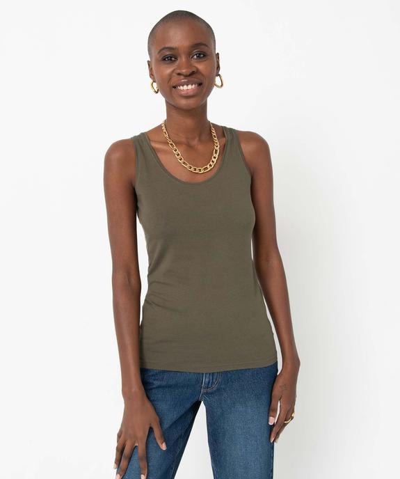 Débardeur femme uni col rond vue5 - GEMO(FEMME PAP) - GEMO