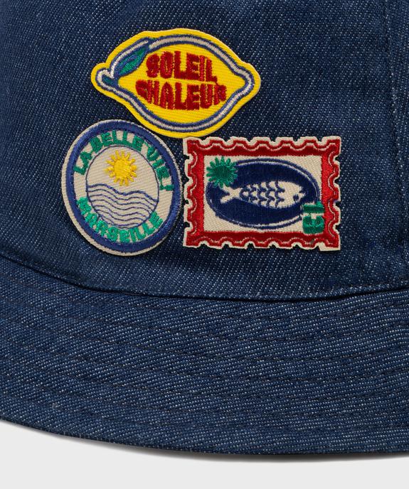 Chapeau bob en jean avec écussons fantaisie garçon vue2 - GEMO (ACCESS) - GEMO