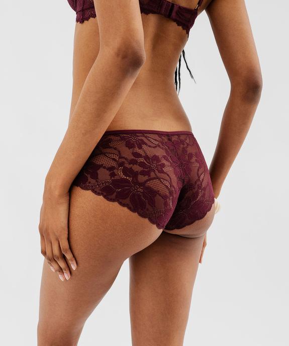 Shorty en dentelle et tulle à ceinture bijou femme vue2 - GEMO(HOMWR FEM) - GEMO