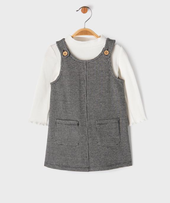Ensemble 2 pièces bébé fille - Robe et tee-shirt vue1 - GEMO(BEBE DEBT) - GEMO