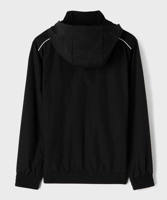 Blouson coupe-vent imperméable à capuche garçon vue5 - GEMO (JUNIOR) - GEMO