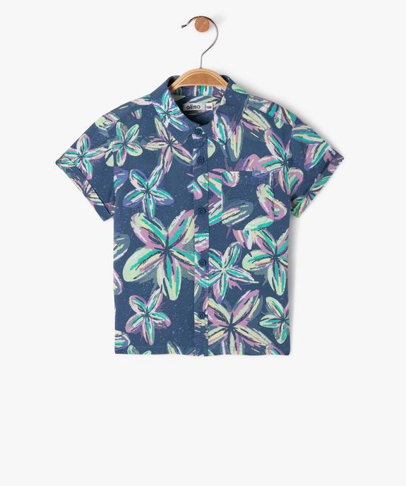 Chemise à manches courtes à motifs fleuris bébé garçon vue1 - GEMO 4G BEBE - GEMO