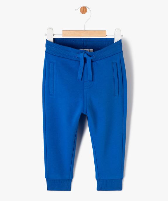 Pantalon de jogging avec ceinture bord-côte bébé garçon vue1 - GEMO 4G BEBE - GEMO