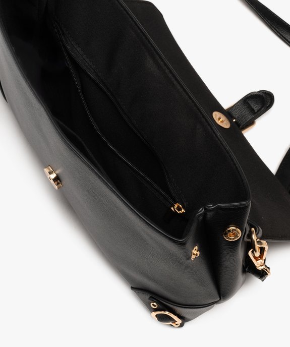 Sac à bandoulière avec détails métalliques femme vue3 - GEMO (ACCESS) - GEMO