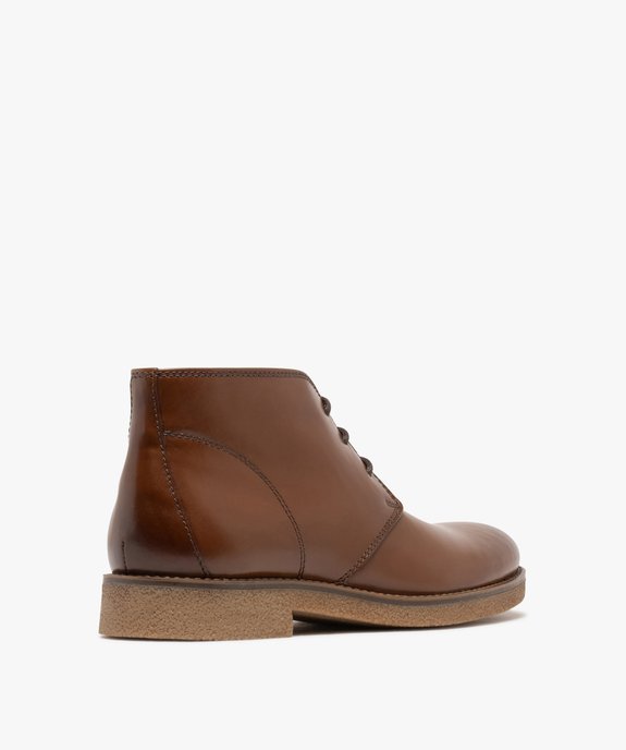Low-boots dessus cuir homme - Mario Baldano vue4 - MARIO BALDANO - GEMO