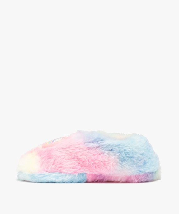 Chaussons fille en textile peluche avec licorne lumineuse vue3 - GEMO (ENFANT) - GEMO