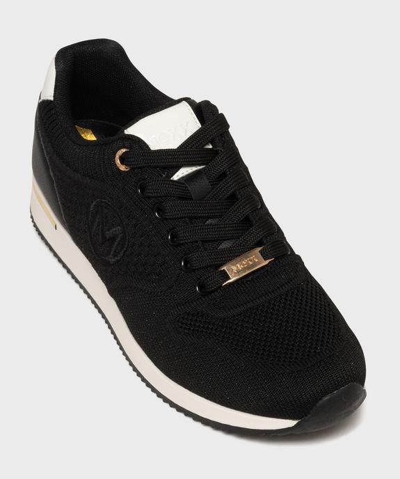 Baskets en toile à lacets avec touches vernies femme - Mexx vue5 - MEXX - GEMO