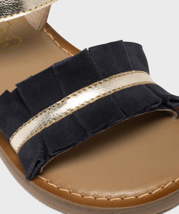 Sandales en cuir brillant avec large bride fantaisie fille - Lovely Wings vue6 - LOVELY WINGS GEMO FOR GOOD - GEMO