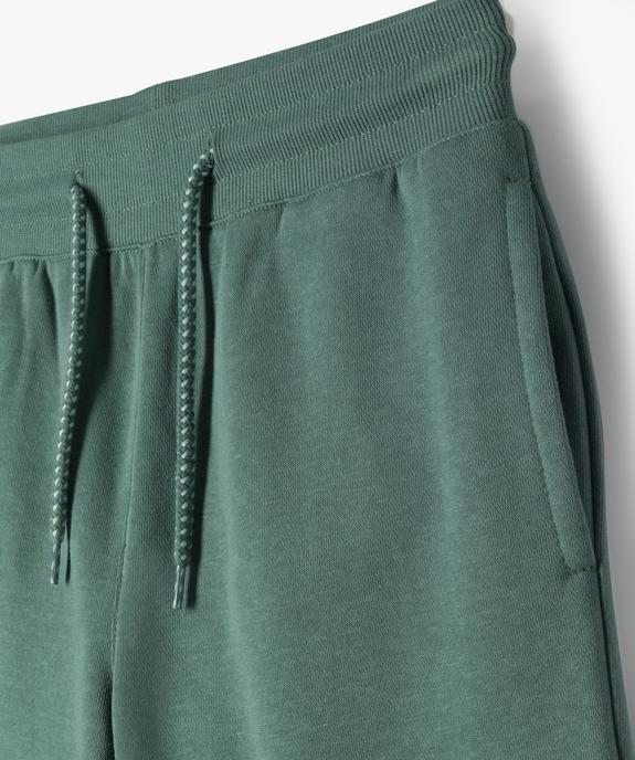 Bermuda en jersey molletonné et taille élastiquée garçon vue2 - GEMO (JUNIOR) - GEMO