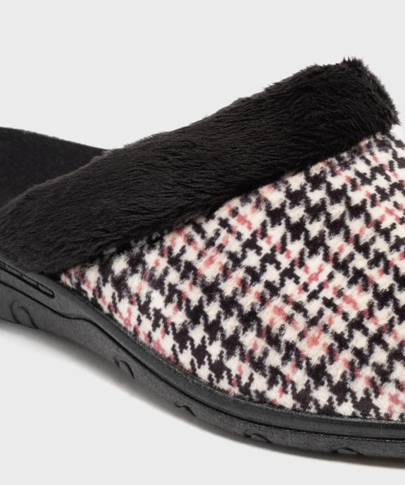 Chaussons mules dessus velours et fourrure imitation femme vue6 - G'FLEX GEMO FOR GOOD - GEMO