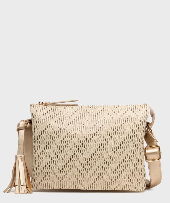 Sac besace multicompartiment femme vue1 - GEMO (ACCESS) - GEMO