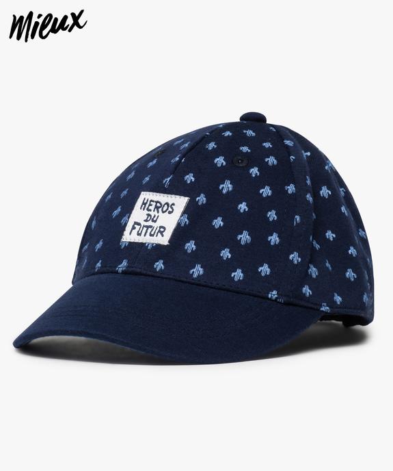 Casquette bébé garçon à visière courbe et motif cactus en coton bio vue1 - GEMO 4G BEBE - GEMO