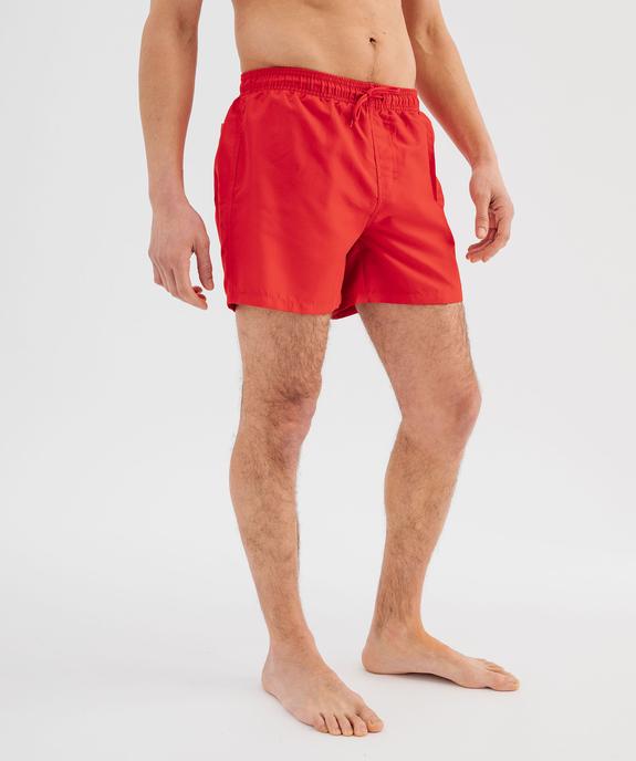 Short de bain homme uni vue2 - GEMO 4G HOMME - GEMO