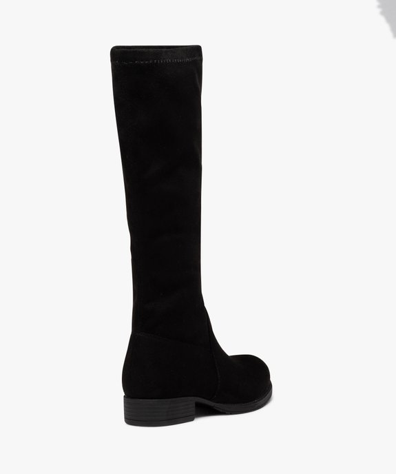 Bottes fille unies en suédine avec tige souple vue4 - GEMO (ENFANT) - GEMO